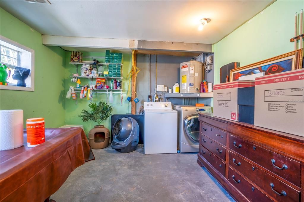 Converted garage/laundry room