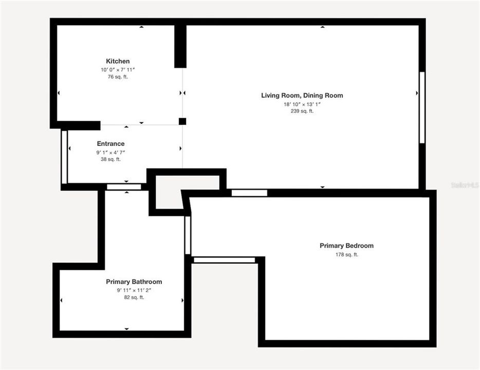 合同活跃: $179,999 (1 贝兹, 1 浴室, 744 平方英尺)