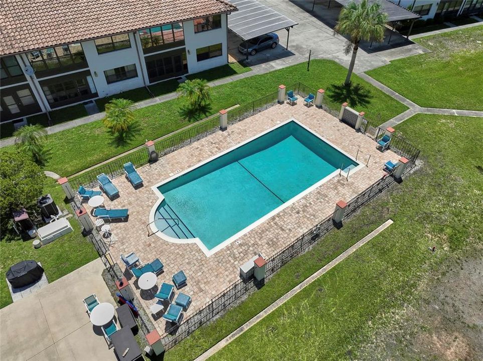 Community pool offers plenty of room