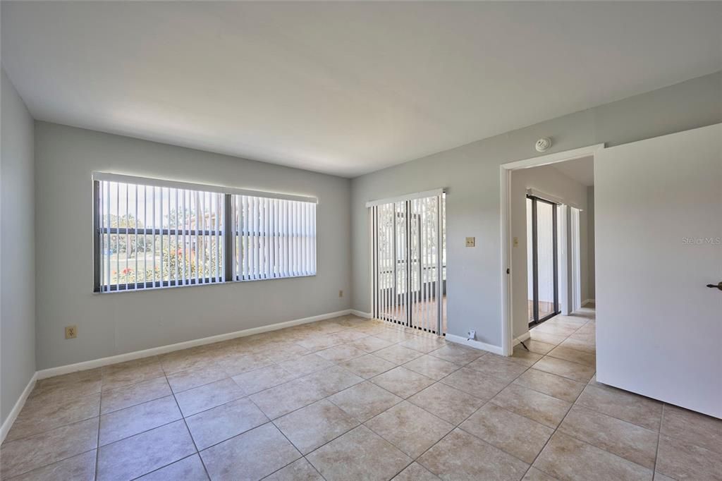 Natural light in the master bedroom