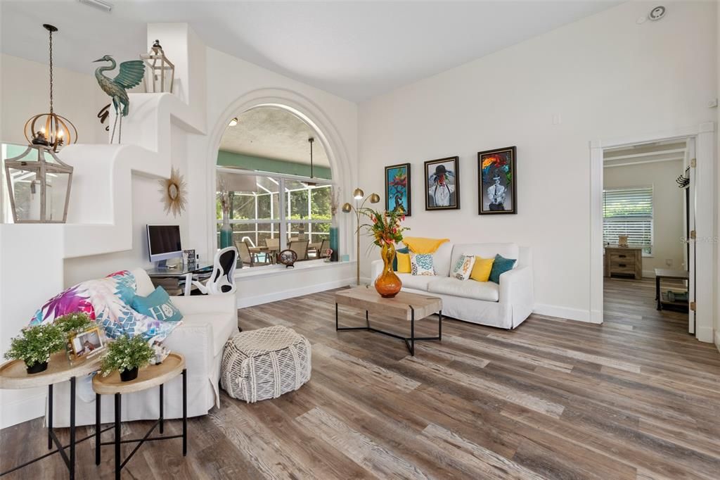 Formal Living Room w/Pool Views