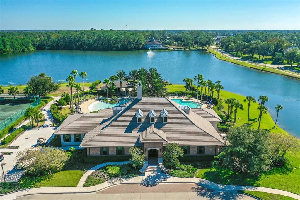 Clubhouse is on the Lake