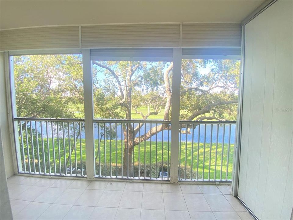 Screened in Balcony with additional storage space