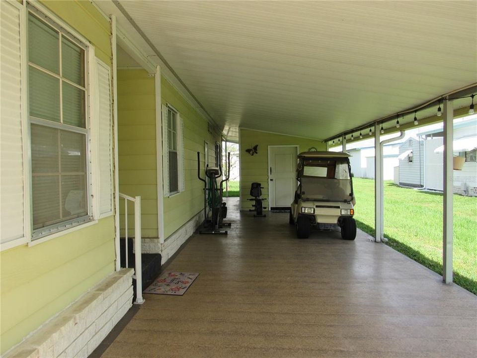 Driveway & carport.