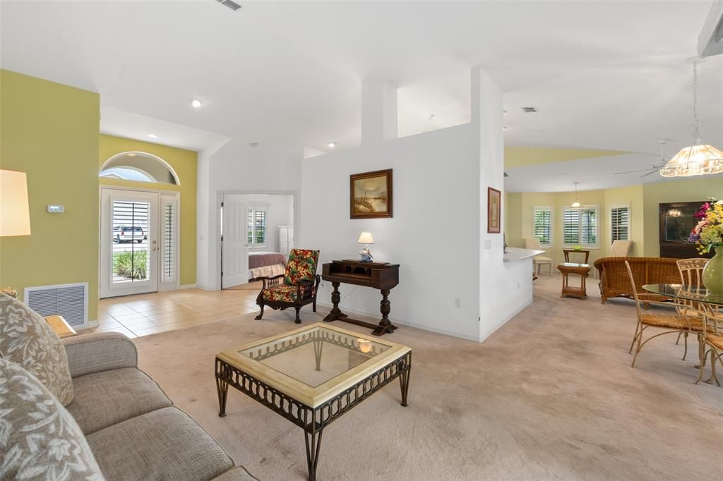 Living Room wraps around to Dining Room