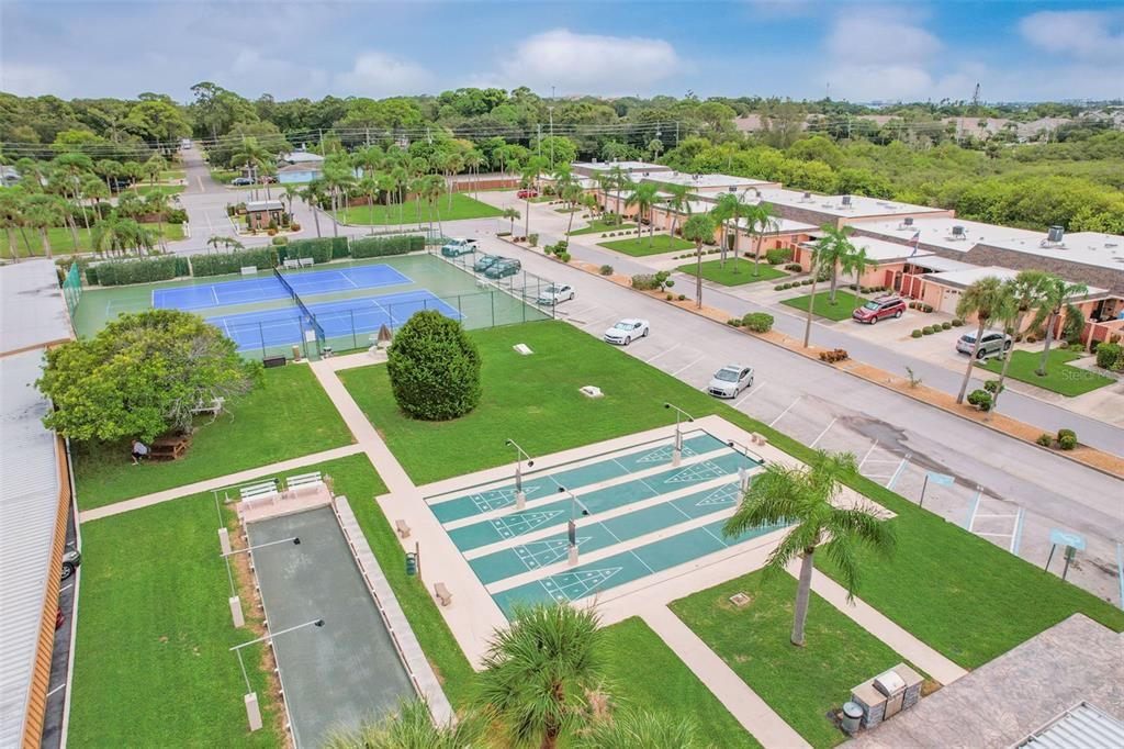 Aerial of amenities