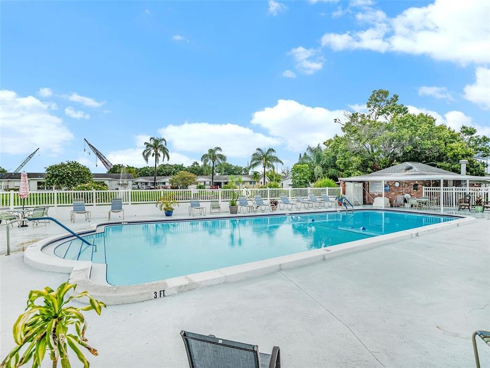 Guest Parking Sidewalk to Pond and Pool