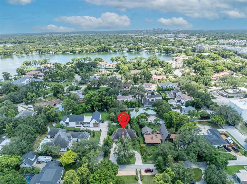 Multi-Million dollar estates on Lake Maitland within this enclave