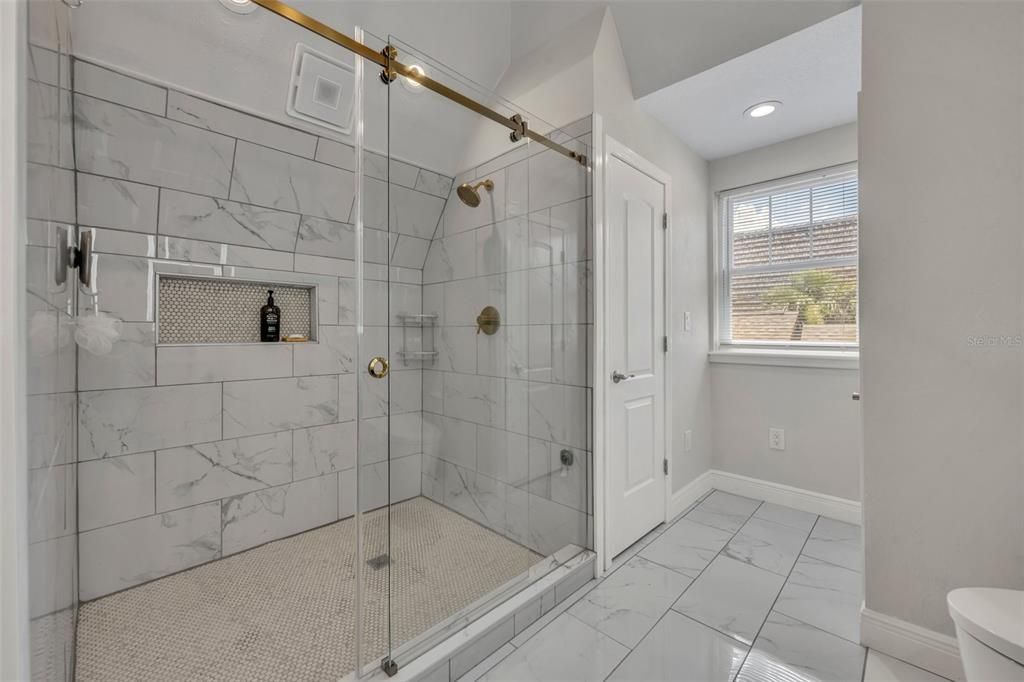 Luxurious Shower in the Primary Bath