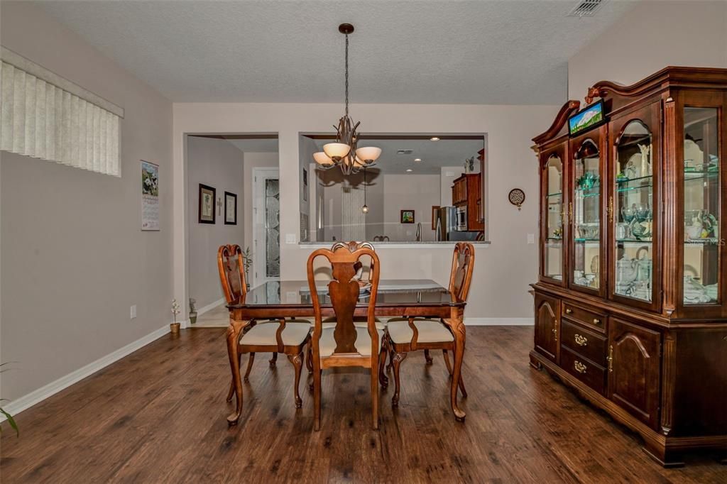 Dining Area with view towards Kitchen and Foyer