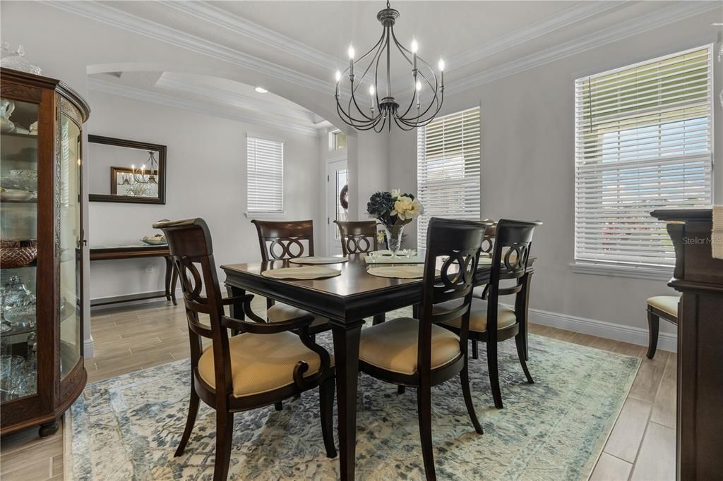 Formal dining space