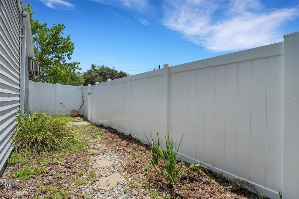 New privacy fencing around this corner lot