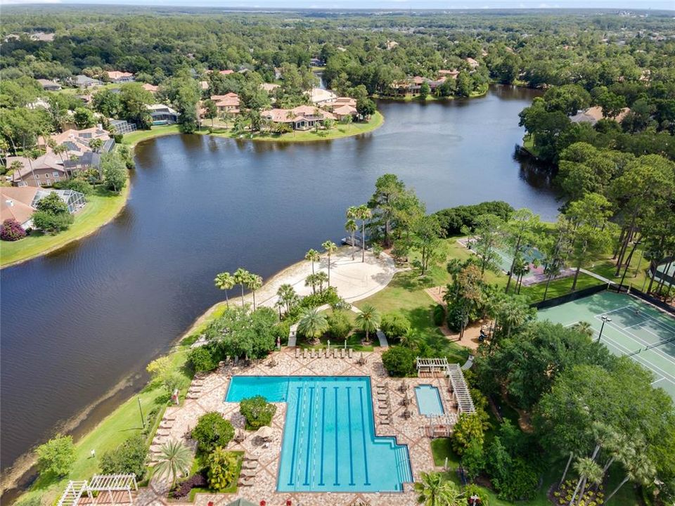 Lake Forest pool and sand volleyball