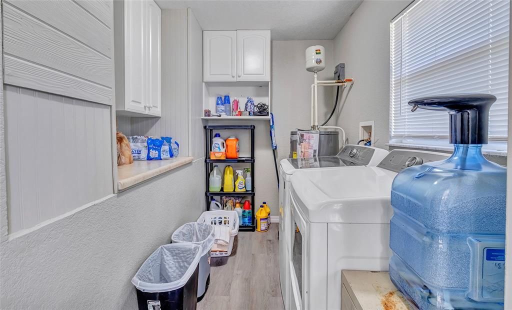 Large laundry room off the kitchen