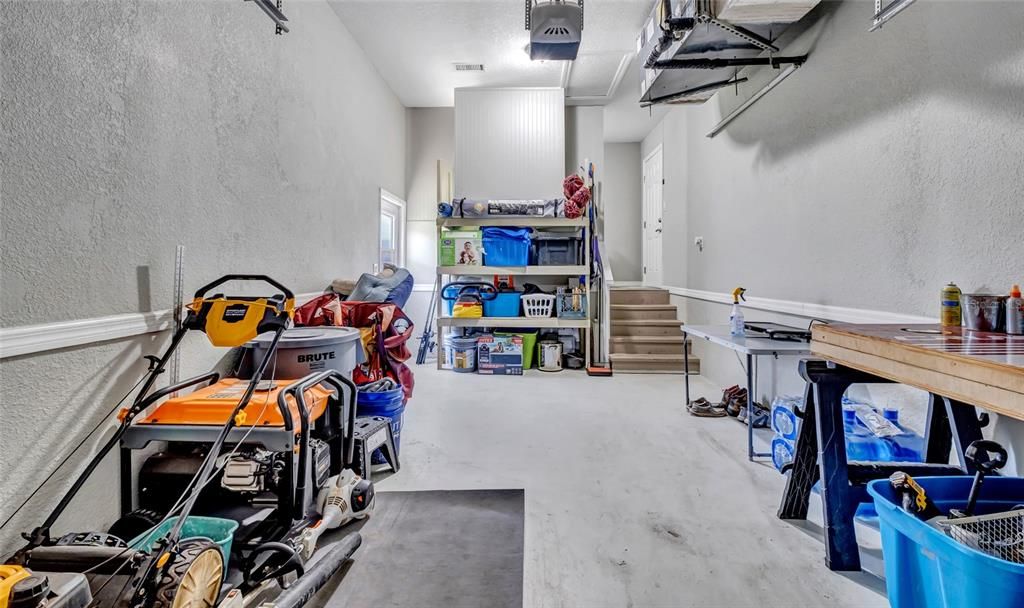 One Car garage with storage.