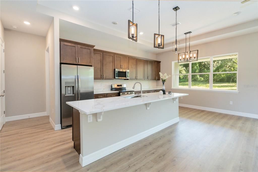 Custom Kitchen with 42 inch Soft-Closing Shaker Cabinets