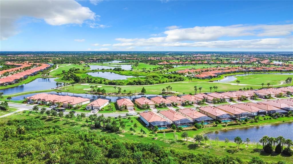 Spartina Drive from the air