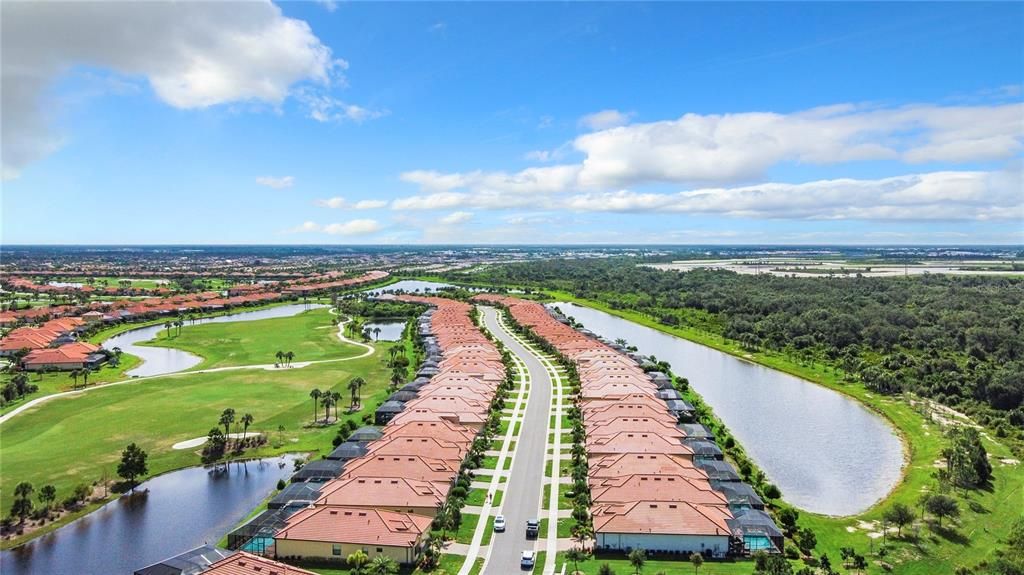 Spartina Drive from the air