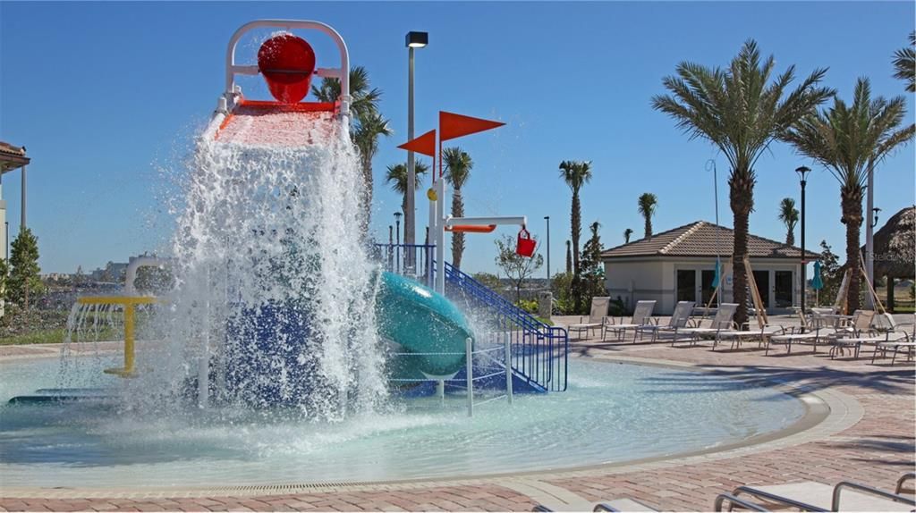 Oasis Clubhouse kids splash pad