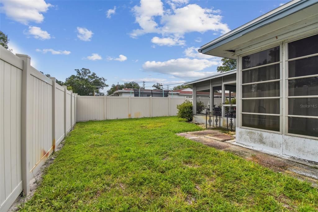 Fenced Backyard