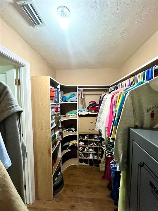 Built in walk in closet