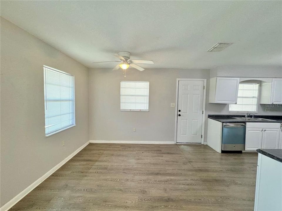 Dining area off kitchen