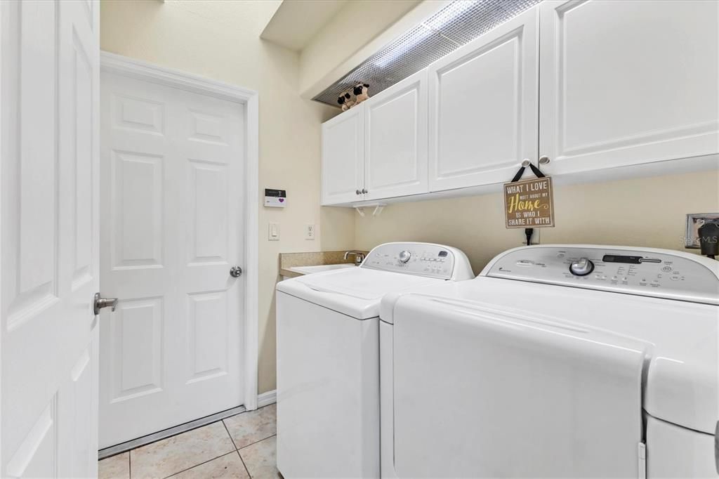 Laundry room with skylight