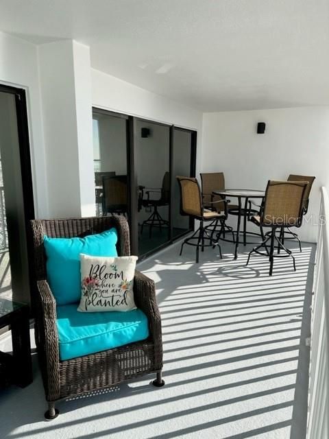 High top table overlooking Water