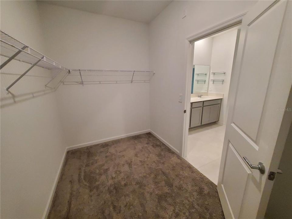 Master bedroom walk in closet