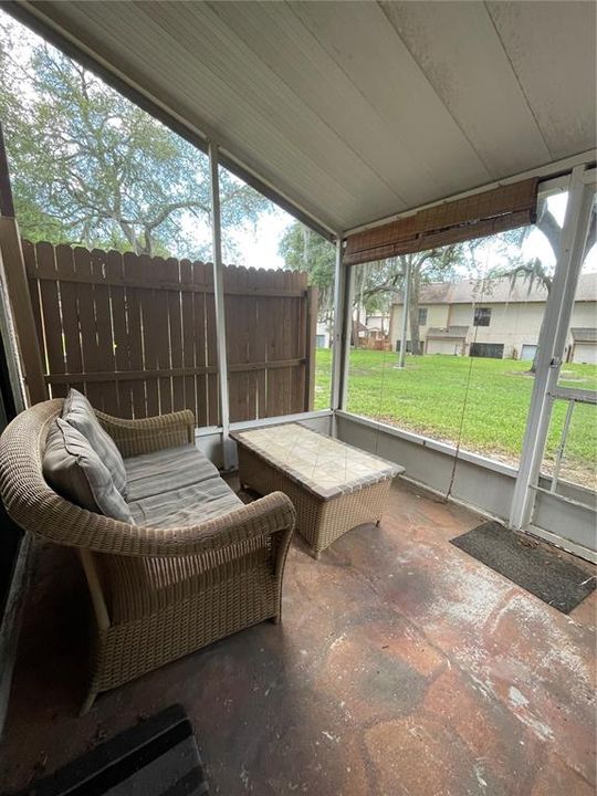 Covered and Screened Back Porch