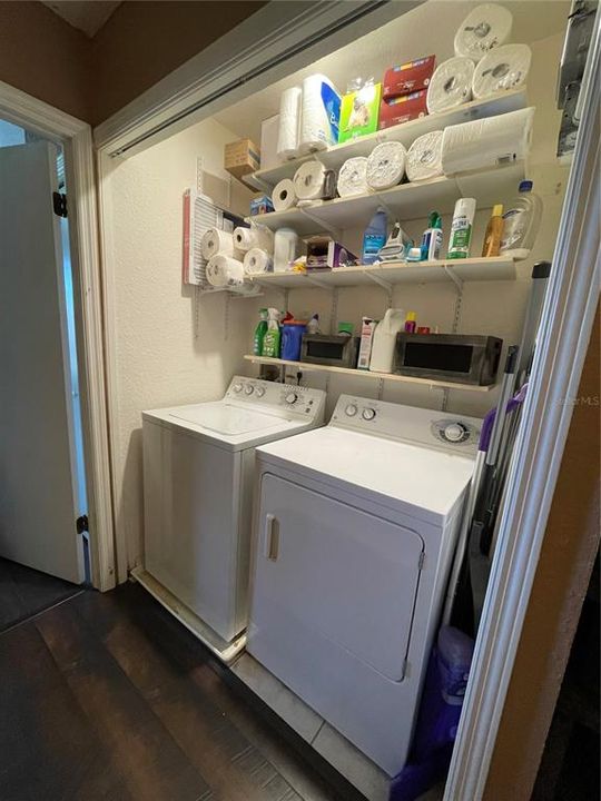 Washer Dryer Upstairs Hallway