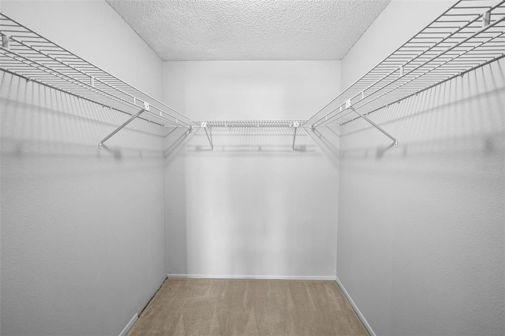 Primary walk in closet