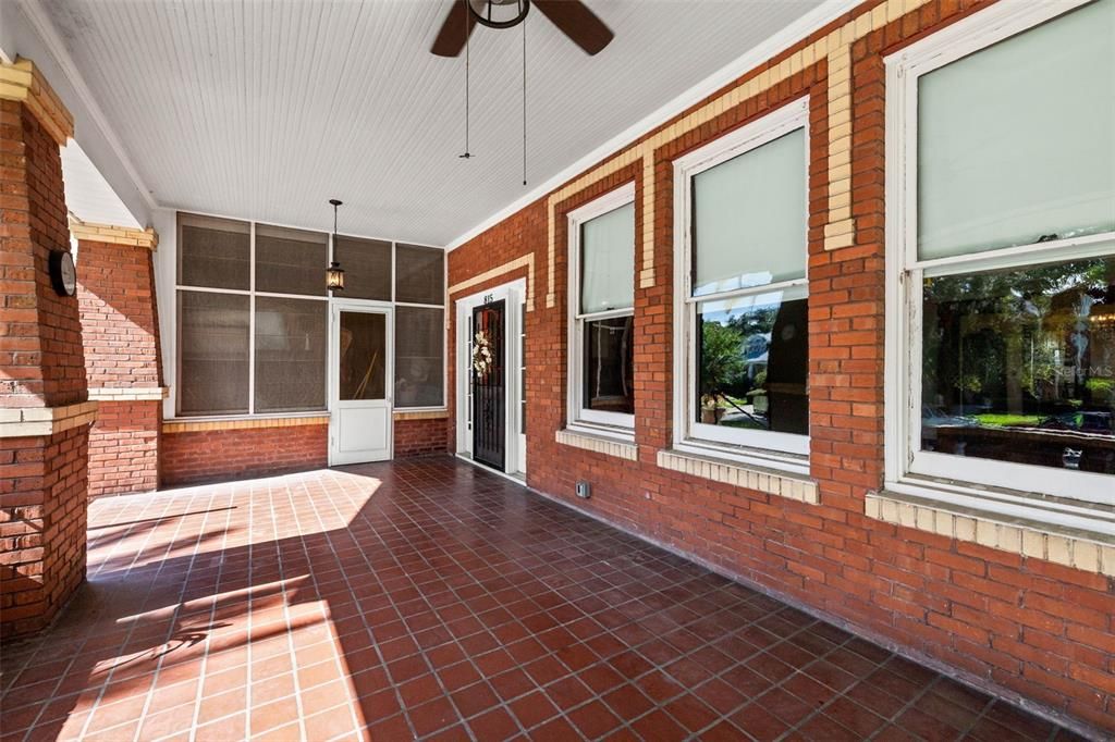 Welcoming front porch