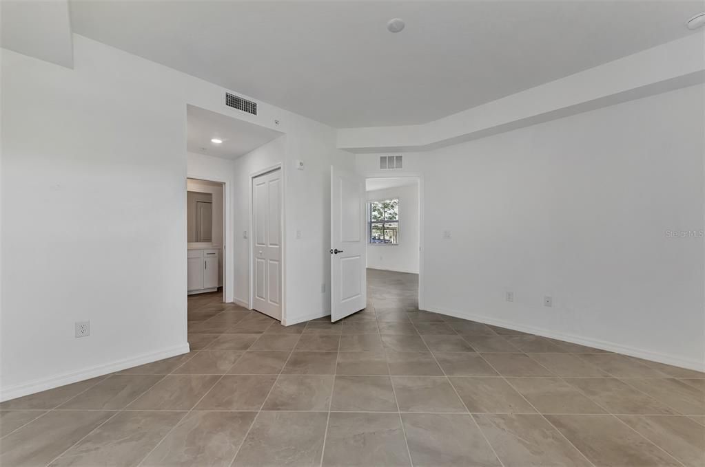 Master Bedroom with walk in closets