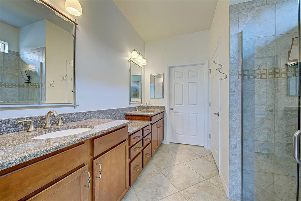 Primary bath with walk-in shower