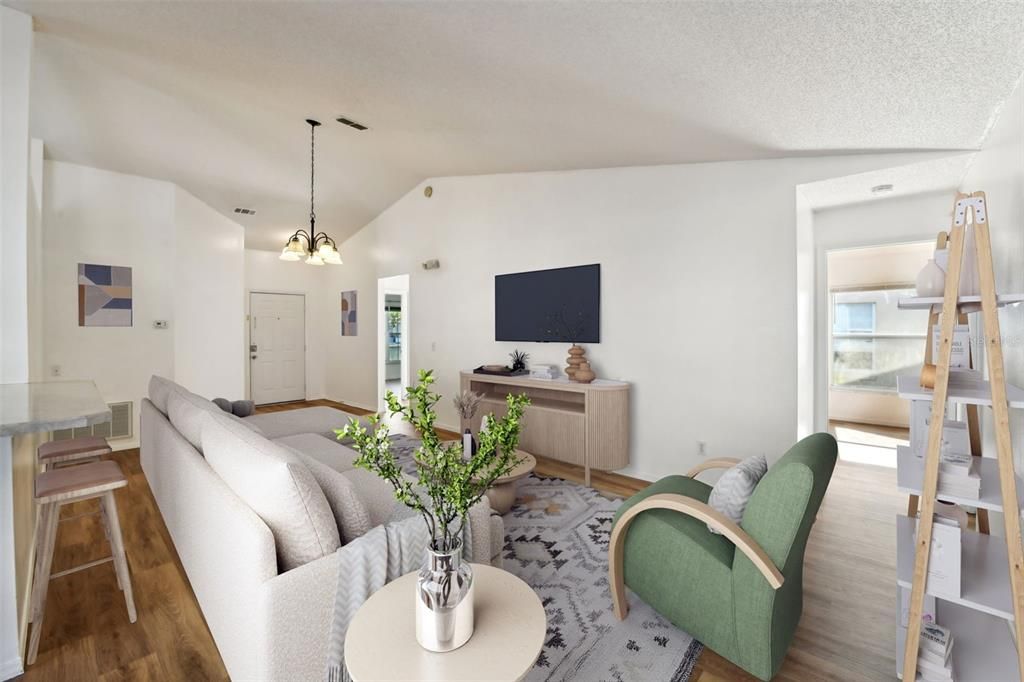 From the Family Room, Looking to the Foyer