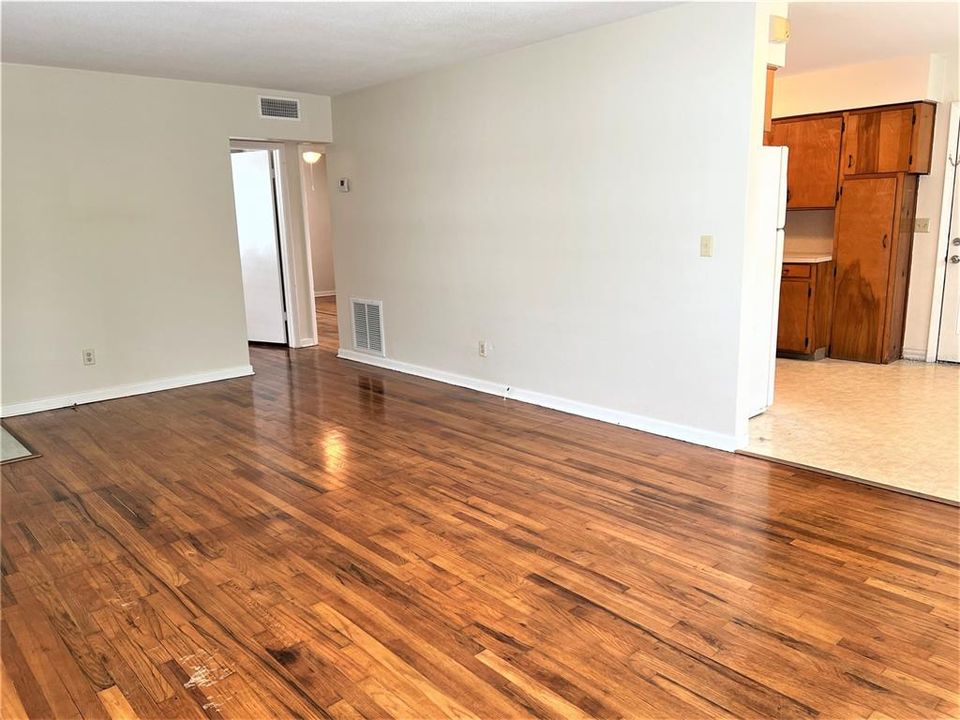 view into the kitchen