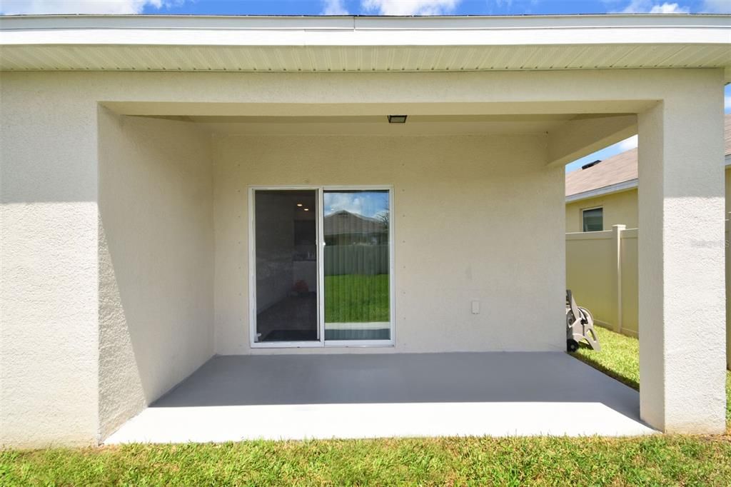 Covered back porch