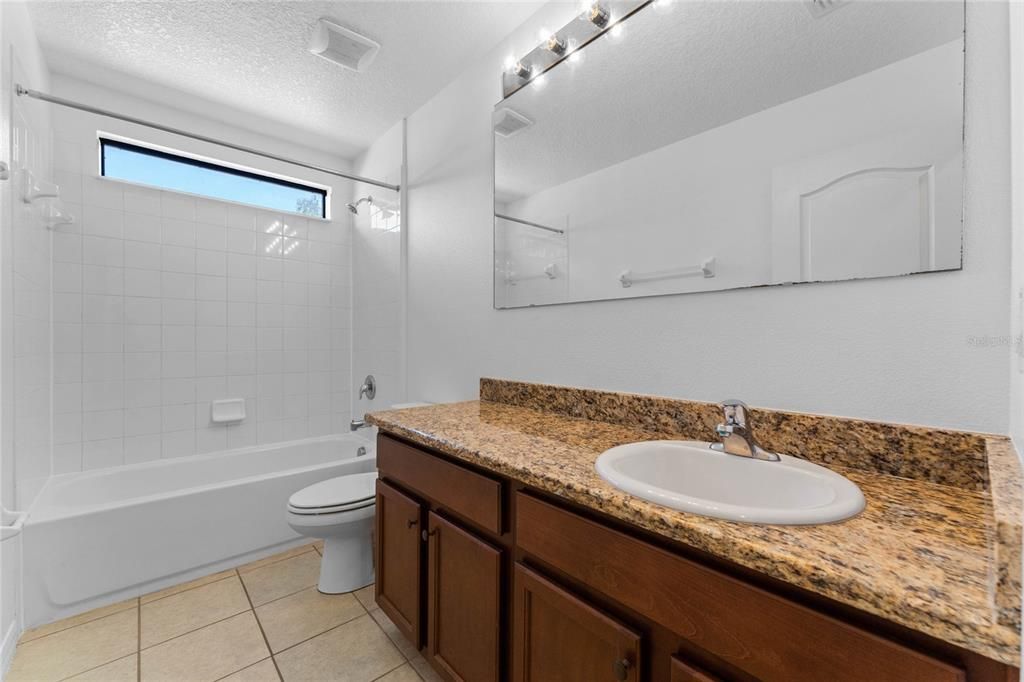 Guest bathroom located on second flor.