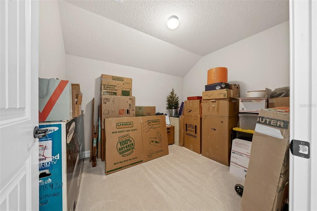 Upstairs storage room