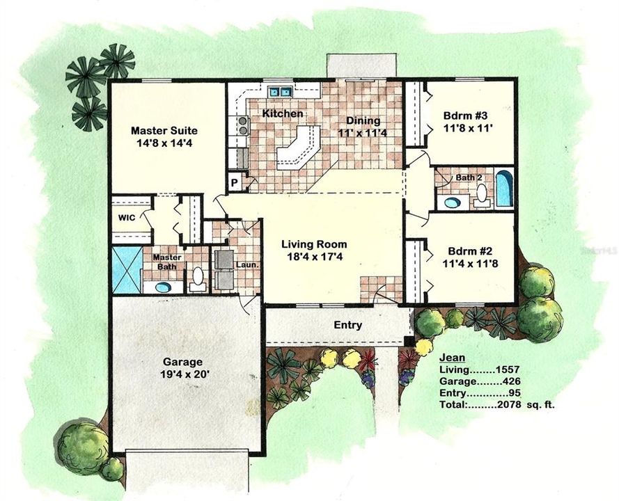 Active With Contract: $254,000 (3 beds, 2 baths, 1557 Square Feet)