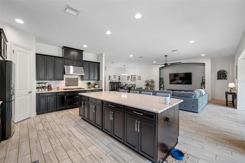 Kitchen Area with Granite Island