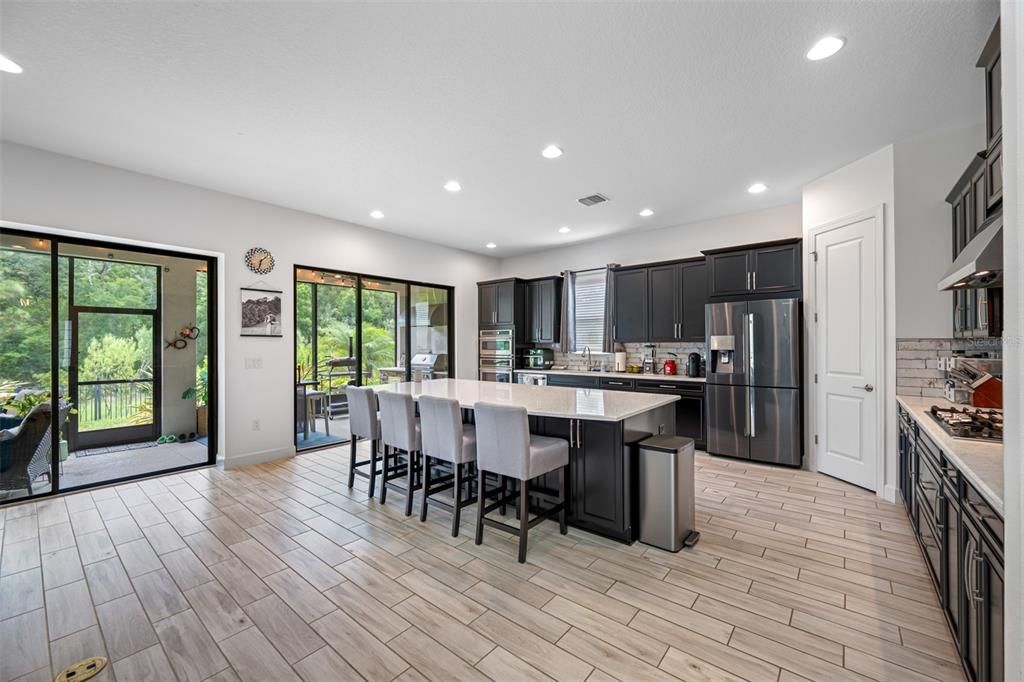 Kitchen Area with Granite Island