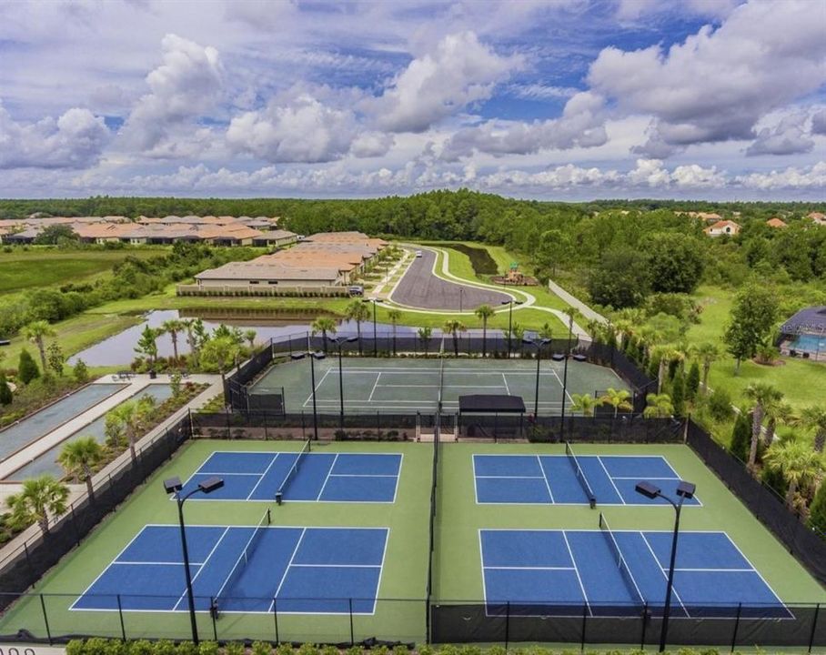 Community Center with pool, spa, gym, Pickleball courts, Tennis, Bocce ball, Firepit and more!