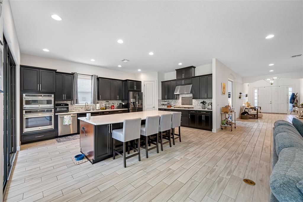 Kitchen Area with Granite Island