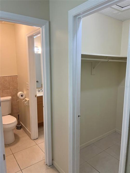 Bath & Walking Closet from Master Bedroom