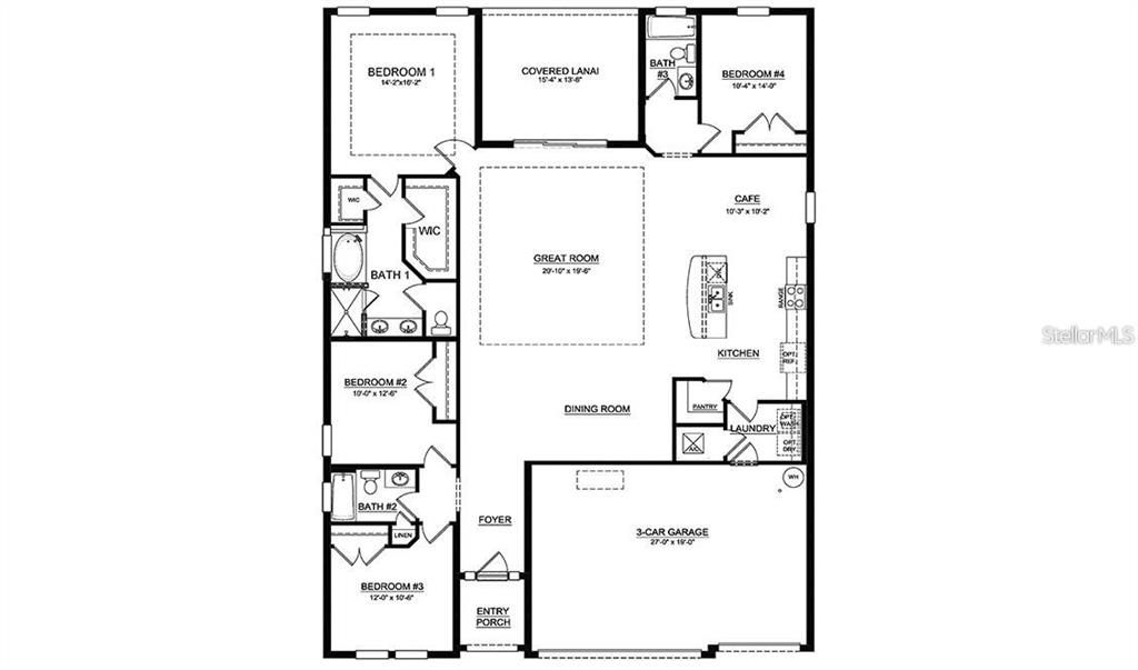 合同活跃: $433,999 (4 贝兹, 3 浴室, 2372 平方英尺)