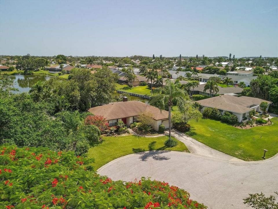 Aerial view of home