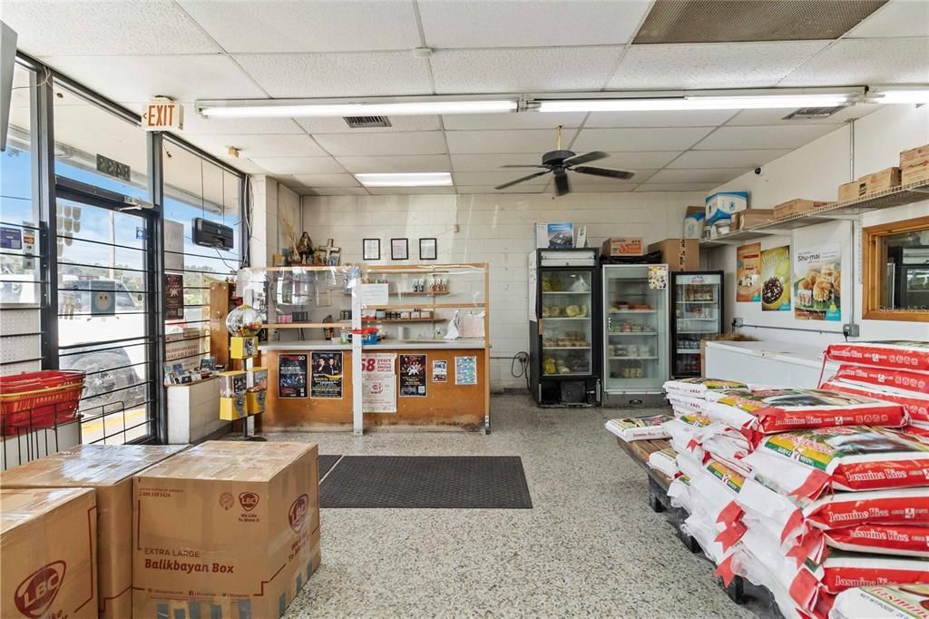 Inside of grocery store