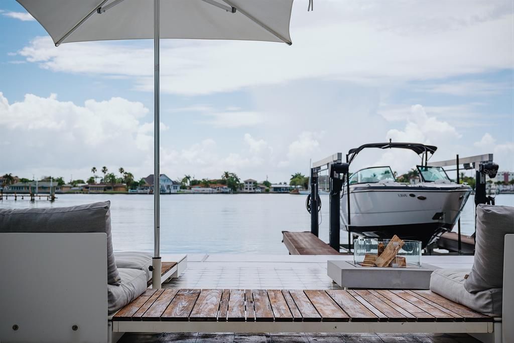 Dock with 10k lift and Floating Dock for (2) Jet Skis.